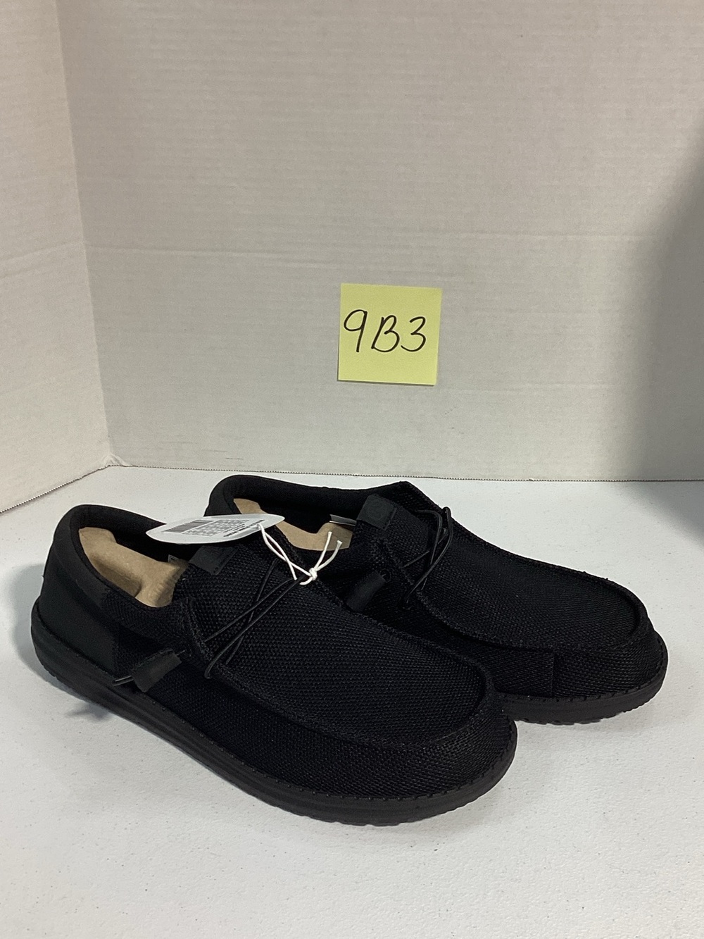 Hey Dude Men's Black Slip-On Casual Loafers